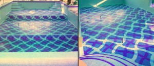 piscina decoro mosaico